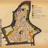 Un interessante studio urbanistico realizzato tra il 1973 e 1976 dagli architetti Ferrari, Quaroni e Renzulli mostra in una mappa la �geografia� del pavimento della citt� vecchia. Si nota come le lastre di basalto (nella piantina in colore rosso) ricoprivano buona parte delle vie della citt� vecchia